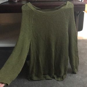 Green knit sweater by Sonoma